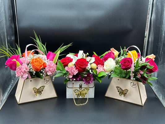 Beautiful Handbag arrangements